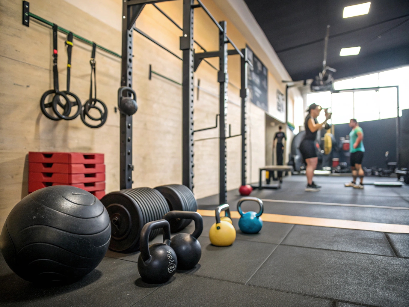 CrossFit-utrusting på Trevaloniva gym